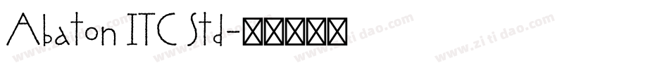 Abaton ITC Std字体转换